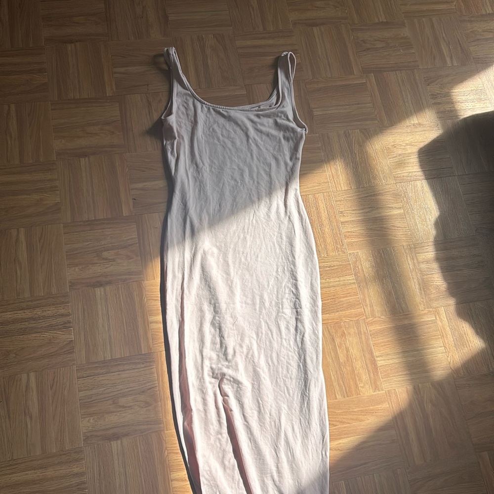 Light Pink long Cotton dress